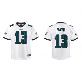 Youth Philadelphia Eagles Auden Tate White Game Jersey