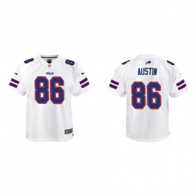 Youth Austin Bills White Game Jersey