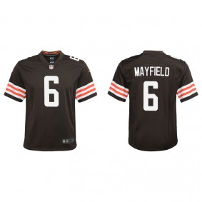 Youth Cleveland Browns Baker Mayfield Brown Game Jersey