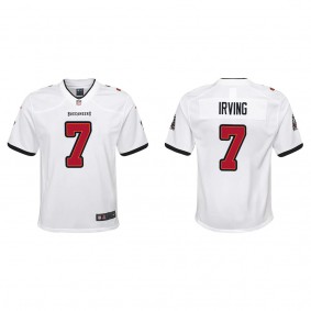 Youth Bucky Irving Tampa Bay Buccaneers White Game Jersey