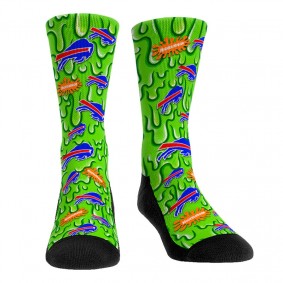 Youth Buffalo Bills Rock Em Socks NFL x Nickelodeon Slime Crew Socks