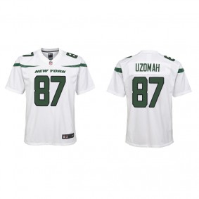 Youth New York Jets C.J. Uzomah White Game Jersey