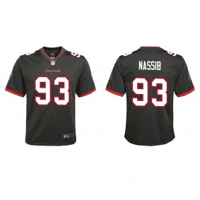 Youth Tampa Bay Buccaneers Carl Nassib Pewter Alternate Game Jersey