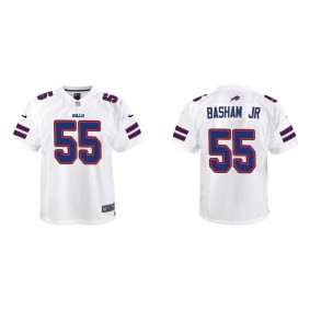 Youth Buffalo Bills Carlos Basham Jr. White Game Jersey