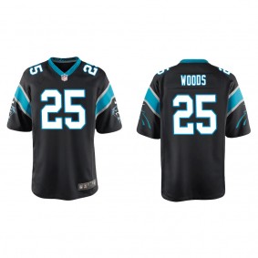 Youth Carolina Panthers Xavier Woods Black Game Jersey