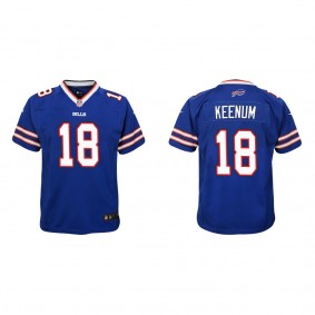 Youth Buffalo Bills Case Keenum Royal Game Jersey