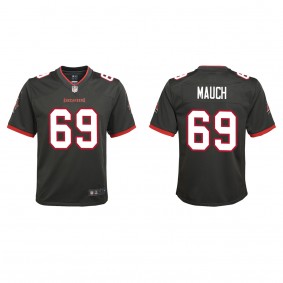 Youth Tampa Bay Buccaneers Cody Mauch Pewter 2023 NFL Draft Alternate Game Jersey