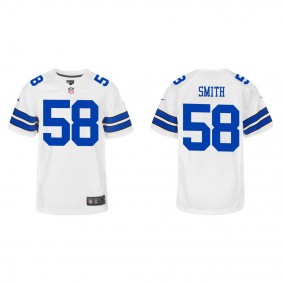 Youth Dallas Cowboys Mazi Smith White 2023 NFL Draft Game Jersey