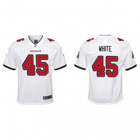 Youth Tampa Bay Buccaneers Devin White White Game Jersey