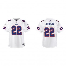 Youth Buffalo Bills Duke Johnson White Game Jersey