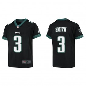 Youth Philadelphia Eagles Nolan Smith Black 2023 NFL Draft Game Jersey