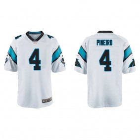 Youth Carolina Panthers Eddy Pineiro White Game Jersey