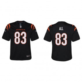 Youth Erick All Cincinnati Bengals Black Game Jersey