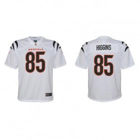 Youth Higgins Bengals White Game Jersey