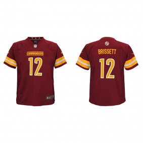 Youth Jacoby Brissett Washington Commanders Burgundy Game Jersey