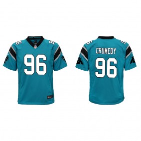 Youth Jaden Crumedy Carolina Panthers Blue Game Jersey