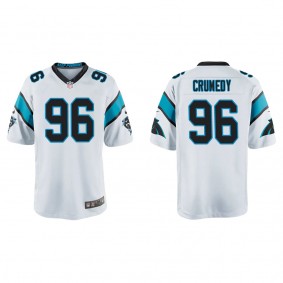 Youth Jaden Crumedy Carolina Panthers White Game Jersey