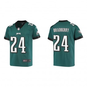 Youth Philadelphia Eagles James Bradberry Midnight Green Game Jersey