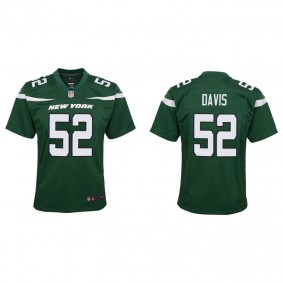 Youth New York Jets Jarrad Davis Green Game Jersey