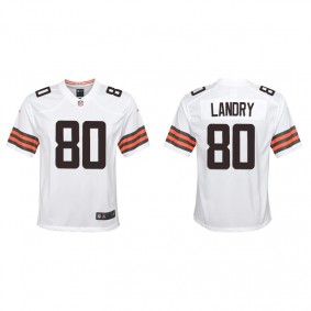 Youth Cleveland Browns Jarvis Landry White Game Jersey