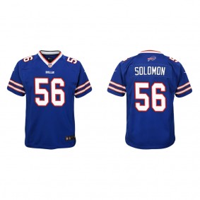 Youth Javon Solomon Buffalo Bills Royal Game Jersey