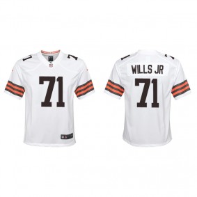 Youth Cleveland Browns Jedrick Wills White Game Jersey