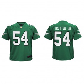 Youth Jeremiah Trotter Jr. Philadelphia Eagles Kelly Green Alternate Game Jersey