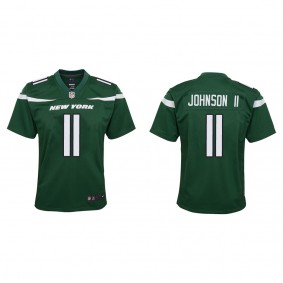 Youth New York Jets Jermaine Johnson II Green 2022 NFL Draft Game Jersey