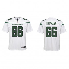 Youth New York Jets Joe Tippmann White 2023 NFL Draft Game Jersey