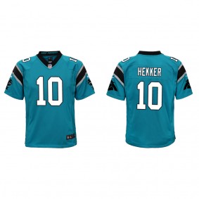 Youth Carolina Panthers Johnny Hekker Blue Game Jersey