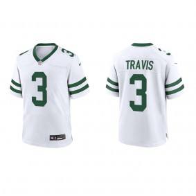 Youth Jordan Travis New York Jets White Legacy Game Jersey