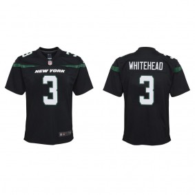 Youth New York Jets Jordan Whitehead Black Game Jersey