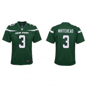 Youth New York Jets Jordan Whitehead Green Game Jersey