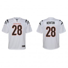 Youth Josh Newton Cincinnati Bengals White Game Jersey