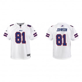 Youth KeeSean Johnson Buffalo Bills White Game Jersey