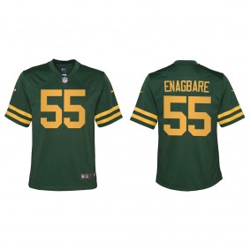 Youth Green Bay Packers Kingsley Enagbare Green Alternate Game Jersey