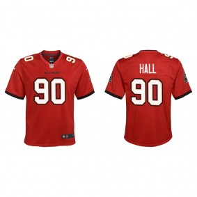 Youth Tampa Bay Buccaneers Logan Hall Red 2022 NFL Draft Game Jersey