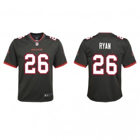 Youth Tampa Bay Buccaneers Logan Ryan Pewter Alternate Game Jersey