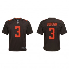Youth Cleveland Browns Marquise Goodwin Brown Alternate Game Jersey