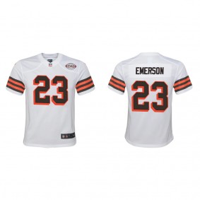 Youth Cleveland Browns Martin Emerson White 1946 Collection Game Jersey