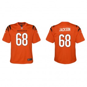 Youth McKinnley Jackson Cincinnati Bengals Orange Alternate Game Jersey