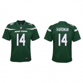 Youth Mecole Hardman New York Jets Green Game Jersey