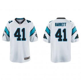 Youth Michael Barrett Carolina Panthers White Game Jersey