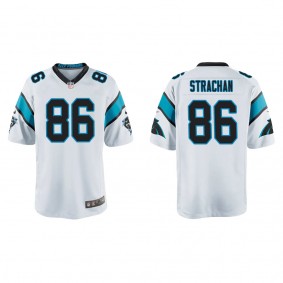 Youth Michael Strachan Panthers White Game Jersey