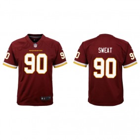 Youth Washington Football Team Montez Sweat Burgundy Game Jersey