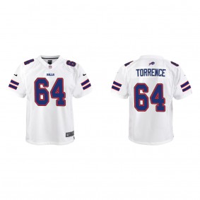 Youth Buffalo Bills O'Cyrus Torrence White 2023 NFL Draft Game Jersey