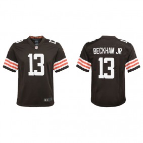 Youth Cleveland Browns Odell Beckham Jr Brown Game Jersey