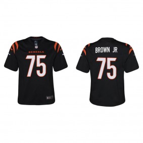 Youth Orlando Brown Jr. Cincinnati Bengals Black Game Jersey