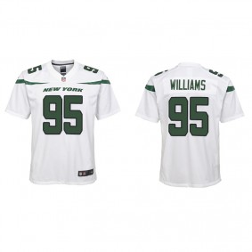 Youth New York Jets Quinnen Williams White Game Jersey