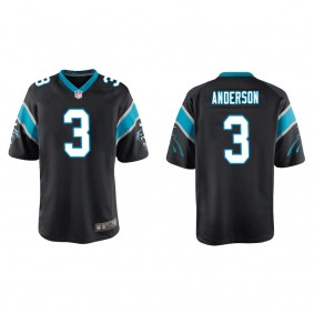 Youth Carolina Panthers Robby Anderson Black Game Jersey